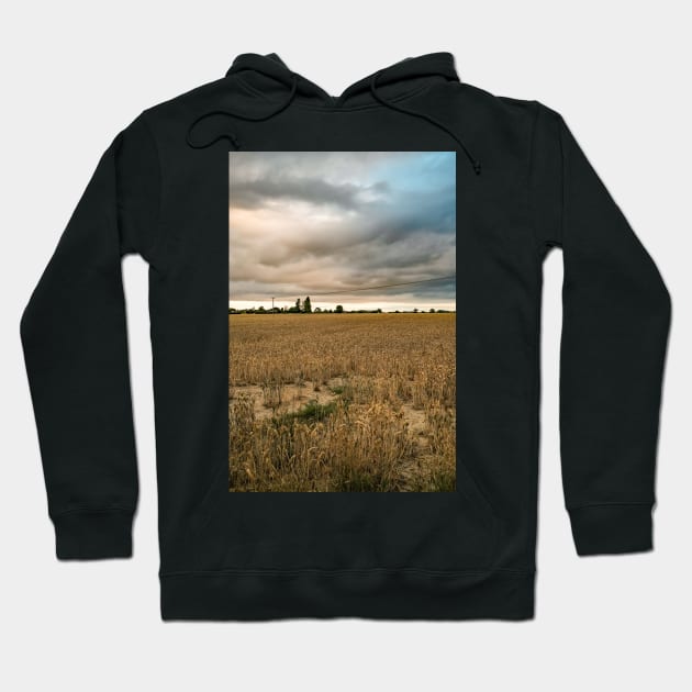 Storm clouds over the cornfield Hoodie by yackers1